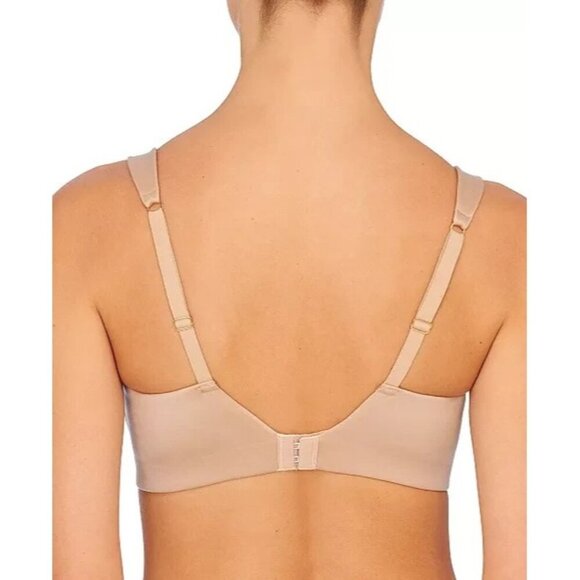 Natori Women's Beige Classic Wireless Contour Padded Seamless T-Shirt Bra Sz 34C - Picture 2 of 8